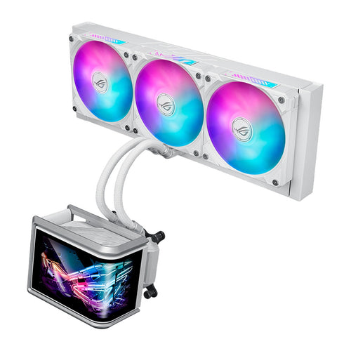 Refrigerador Líquido CPU ASUS ROG Ryuo IV SLC 360 ARGB White Edition con Pantalla AMOLED (360mm)