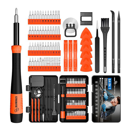 Set de Destornilladores de Precisión Strebito 64 en 1