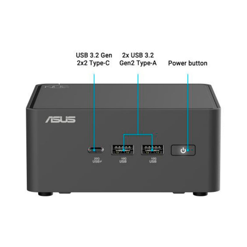 Mini PC Barebone ASUS NUC 15 Pro (Intel Core 3-100U, Wi-Fi 7, Thunderbolt 4, sin RAM/SSD)