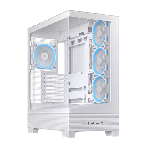 Case Gamer ASUS A31 Plus ARGB Mid Tower (Vidrio Templado, USB-C) Blanco