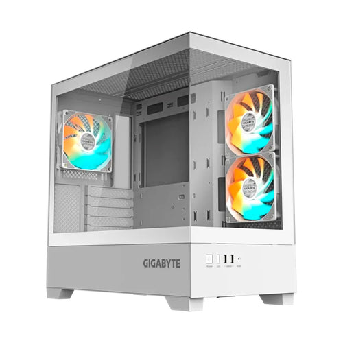 Case Gamer Gigabyte C201P Panoramic Ice Micro-ATX ARGB (Vidrio Panorámico) Blanco