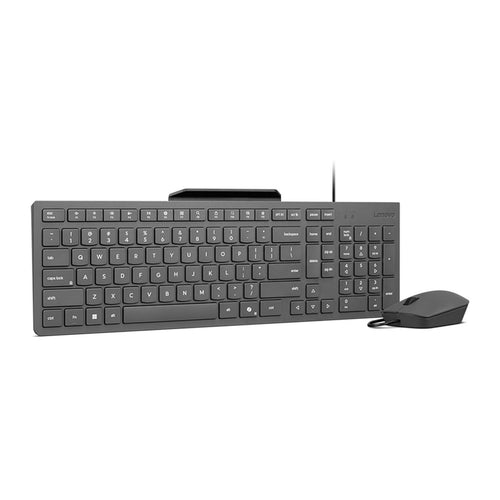 Kit Teclado y Mouse con Cable Lenovo 310 USB-A (español LA, negro)