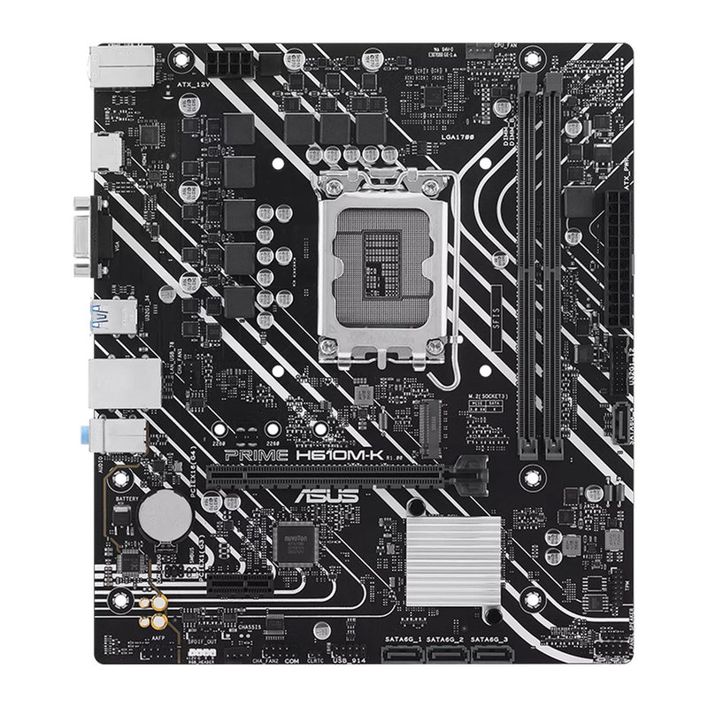 Placa Madre ASUS PRIME H610M-K (Intel H610, LGA1700, DDR5, mATX)