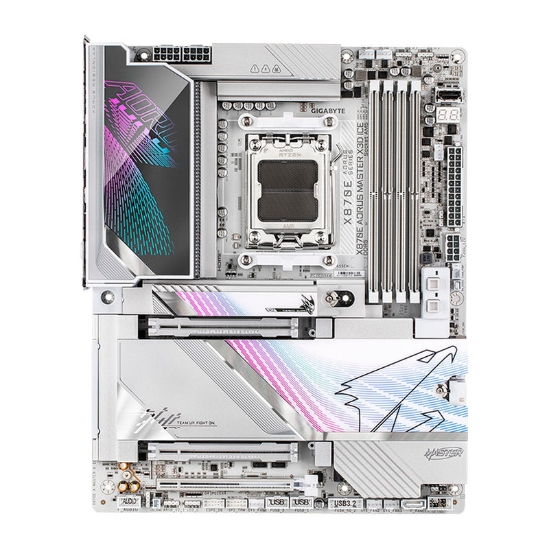 Placa Madre Gigabyte X870E AORUS MASTER X3D ICE (AMD X870E, AM5, DDR5, Wi-Fi 7, ATX)
