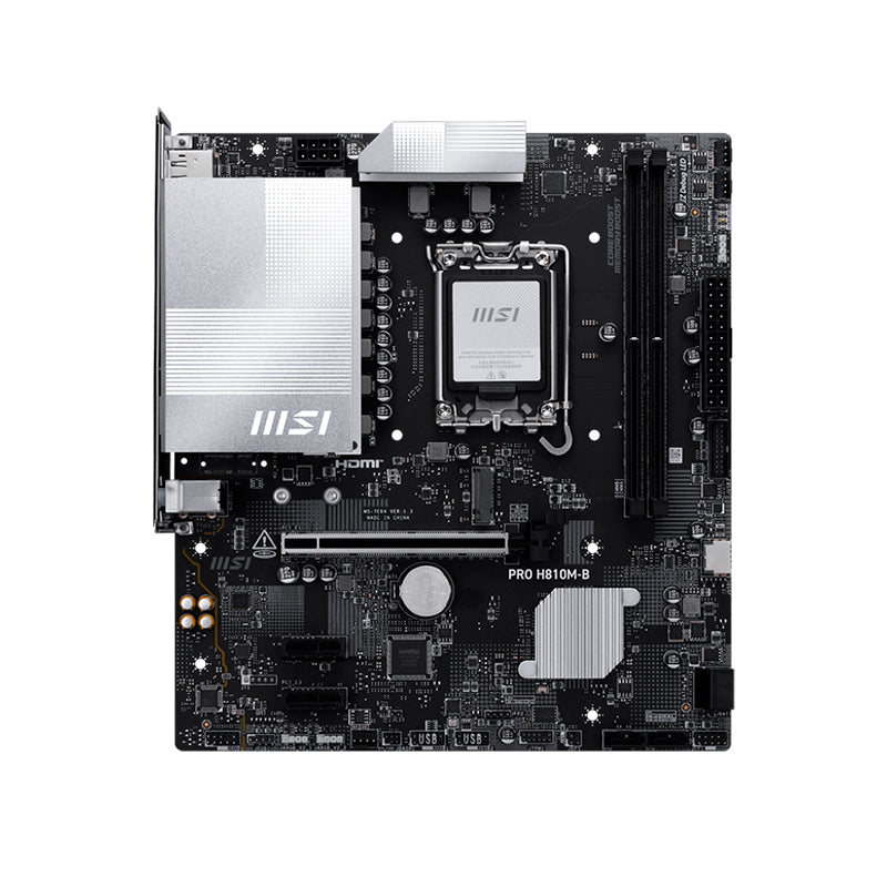 Placa Madre MSI PRO H810M-B (Intel H810, LGA1851, DDR5, mATX)