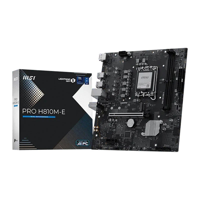 Placa Madre MSI PRO H810M-E (Intel H810, LGA1851, DDR5, mATX)