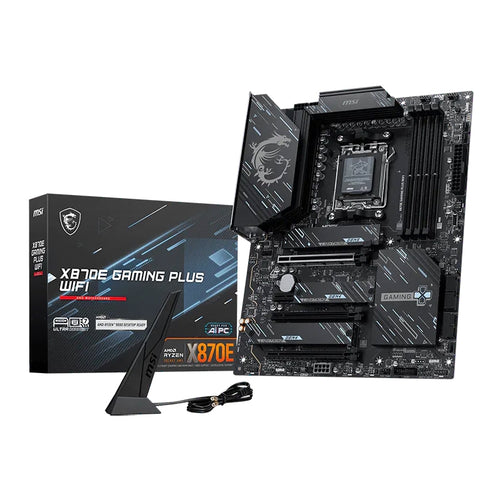 Placa Madre MSI X870E Gaming Plus WiFi (AMD X870E, Socket AM5, DDR5, Wi-Fi, ATX)