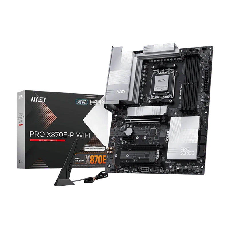 Placa Madre MSI PRO X870E-P WiFi (AMD X870E, Socket AM5, DDR5, Wi-Fi, ATX)