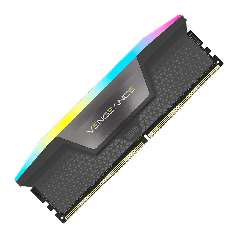 Memoria RAM Corsair Vengeance RGB 16GB DDR5 6000MHz (CL38, UDIMM, gris)