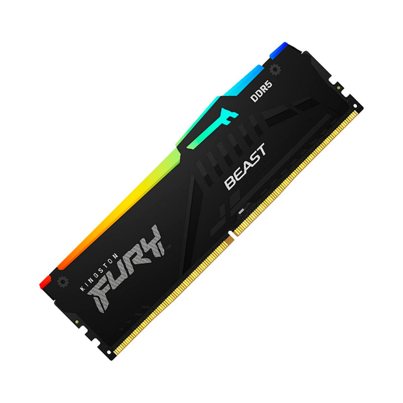 Memoria RAM Kingston Fury Beast RGB 32GB DDR5-6000 (CL36, DIMM, Negro)
