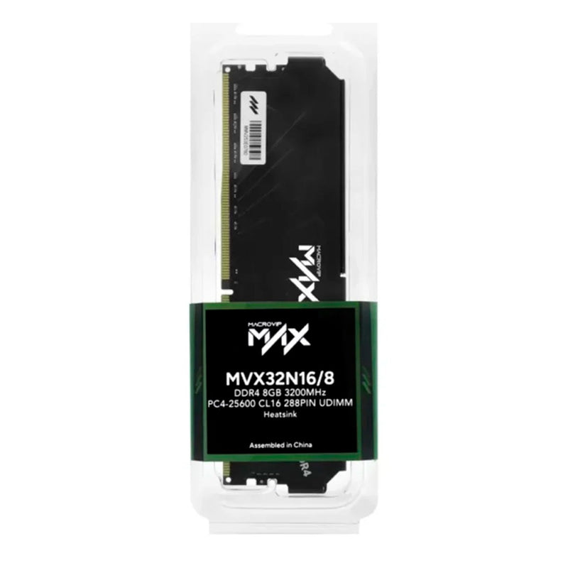 Memoria RAM MACROVIP Max 8GB DDR4 3200MHz para PC (UDIMM, CL16)