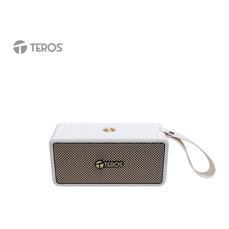 Parlante Bluetooth Teros Legacy 6052 40W BT 5.3 4000mAh (FM/USB/TF/AUX) Beige