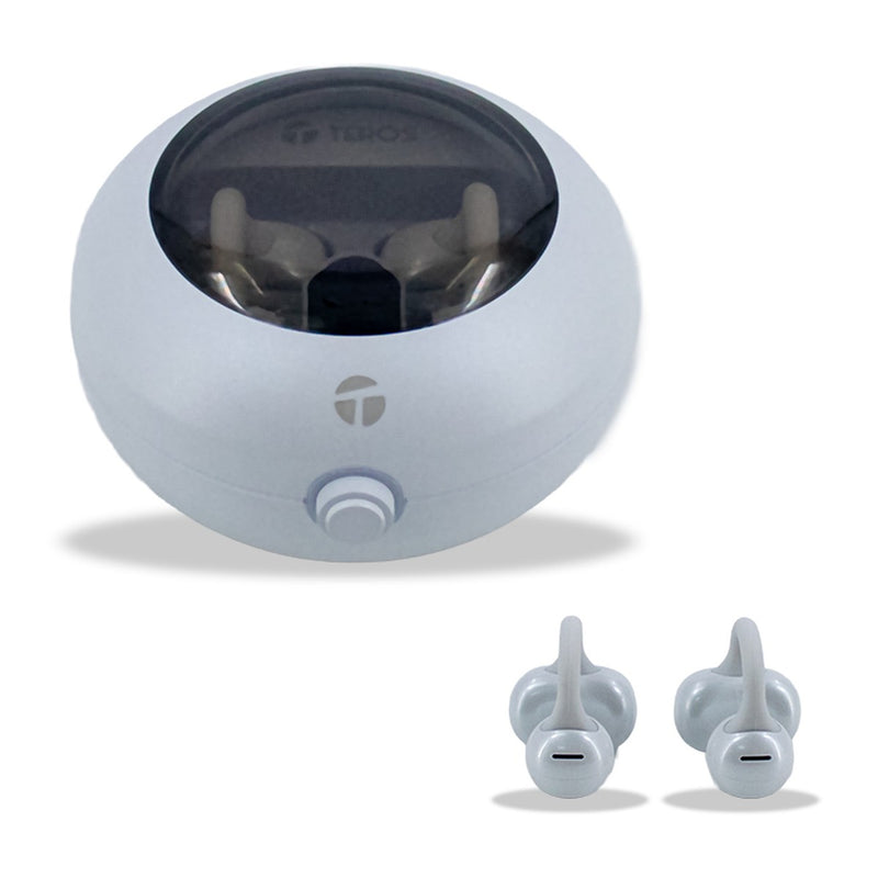 Audífonos Bluetooth TWS Teros TE-80712W Bluetooth 5.4 (Blanco Titanium)