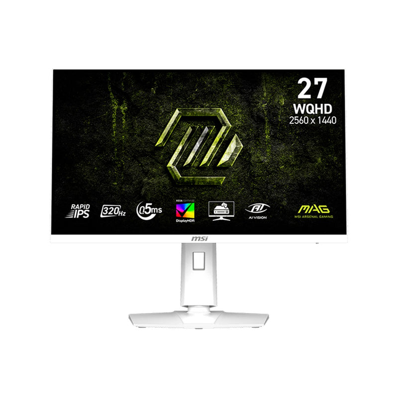 Monitor Gamer MSI MAG 274QRFW X32 27" WQHD Fast IPS 320Hz (HDMI/DP) Blanco