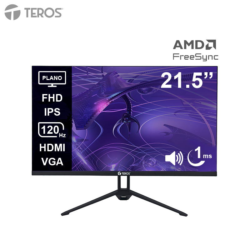 Monitor Plano TEROS TE-2133S 21.5 pulgadas FHD IPS 120Hz