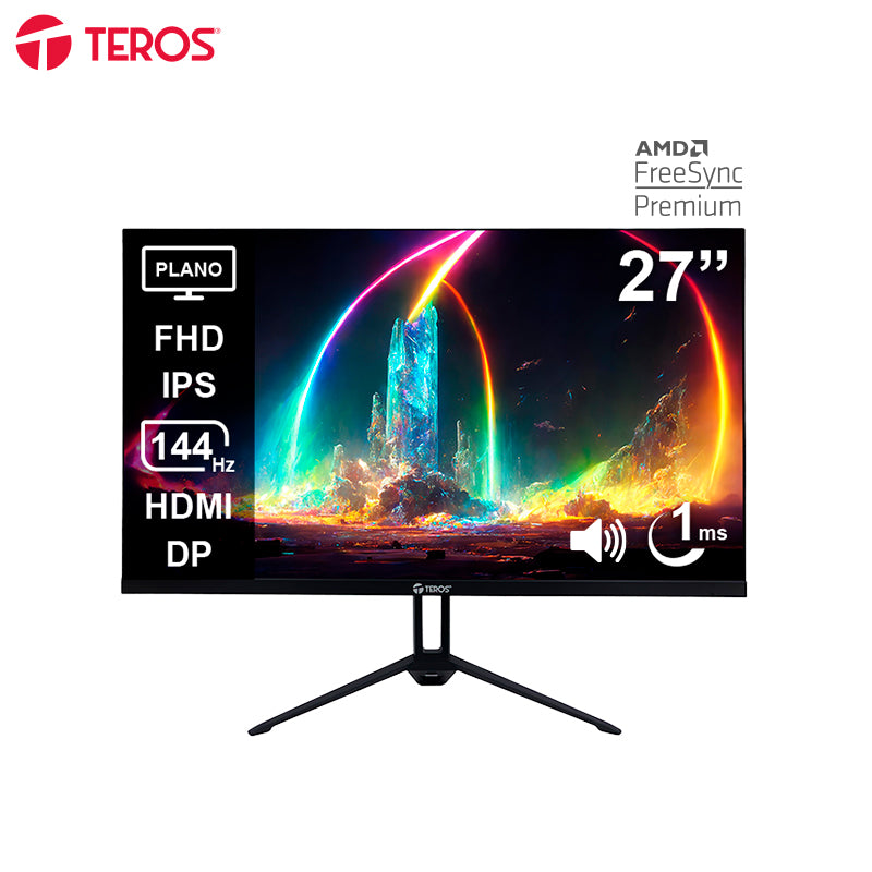 Monitor Teros TE-2714S 27" FHD IPS 144Hz (HDMI/DP, Parlantes)
