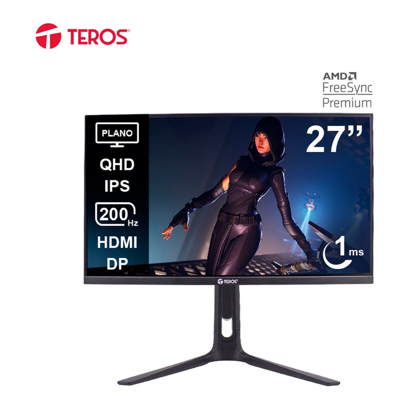 Monitor Gamer Teros TE-2754G 27" QHD Fast IPS 200Hz (HDMI/DP)