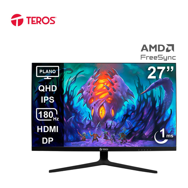 Monitor Gamer Teros TE-2769G 27" QHD IPS 180Hz (HDMI/DP)