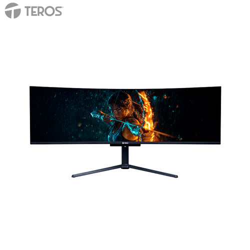 Monitor Curvo Gamer TEROS TE-4921G 49" QD-OLED DQHD 144Hz USB-C KVM (32:9, HDMI/DP)