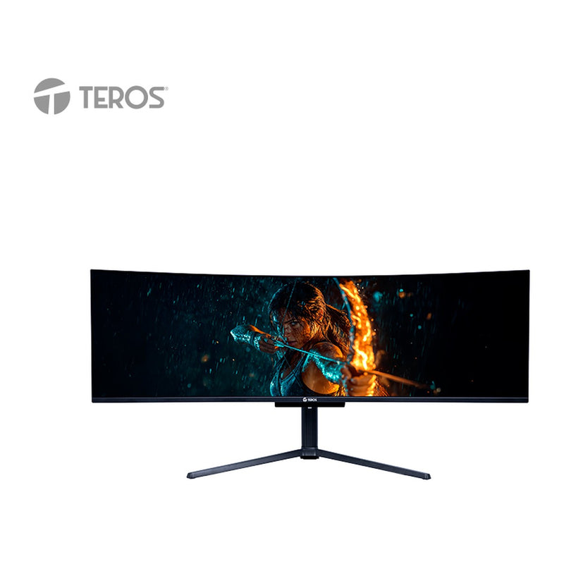 Monitor Curvo Gamer TEROS TE-4921G 49" QD-OLED DQHD 144Hz USB-C KVM (32:9, HDMI/DP)