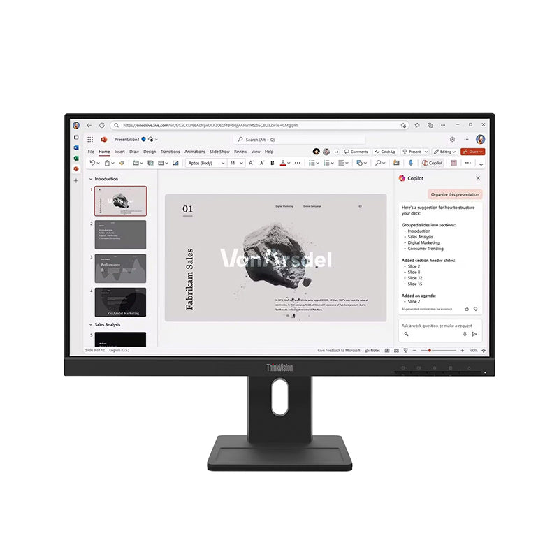 Monitor Lenovo ThinkVision E22-40 21.5" FHD IPS 100Hz (HDMI/DP/VGA, Parlantes)