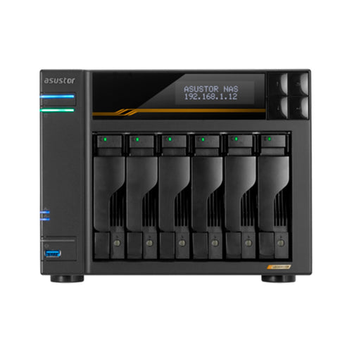 Servidor NAS ASUSTOR LOCKERSTOR 6 Gen3 (AS6806T) 6 Bahías Ryzen 16GB ECC DDR5 (10GbE, USB4)