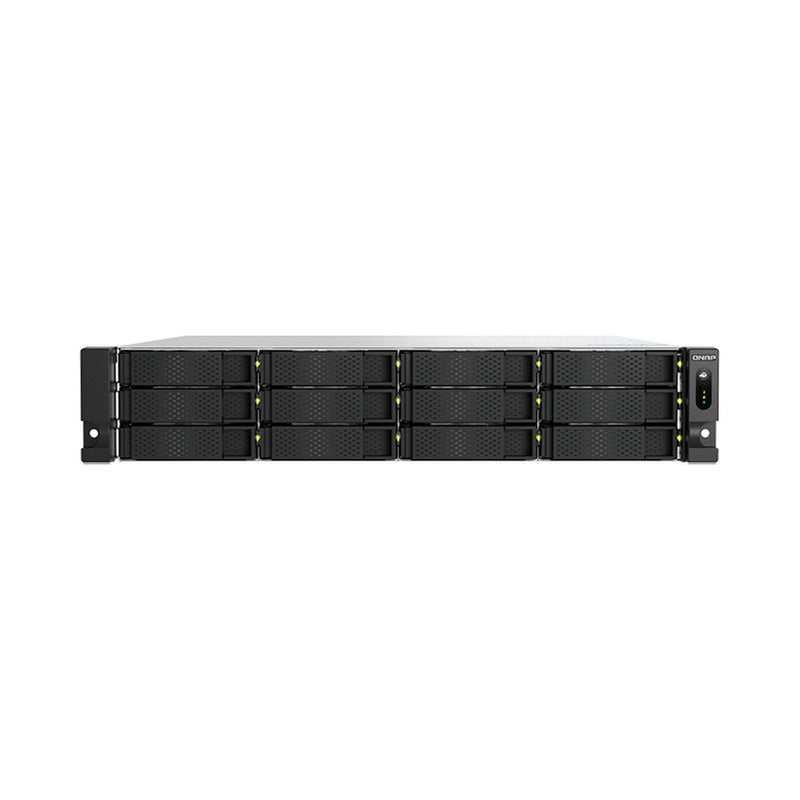 Servidor NAS QNAP TS-h1277AXU-RP Ryzen 7000 (32GB DDR5, 12 bahías 3.5", rack 2U, 10GbE)