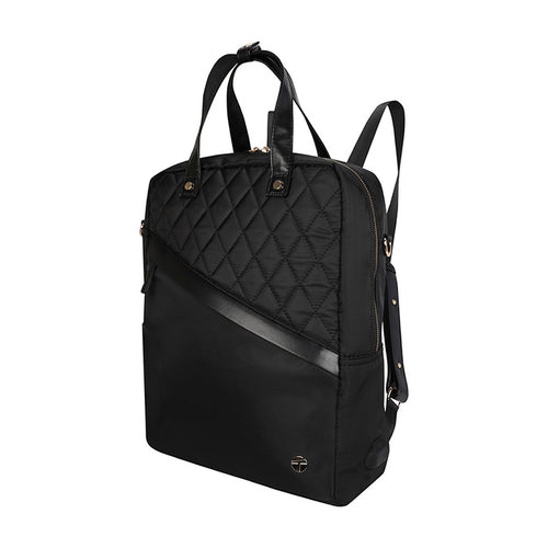 Mochila Lady 2 en 1 Teros Roseann II TE-9050BK para Laptop 14.1" (Repelente al Agua, Negro)