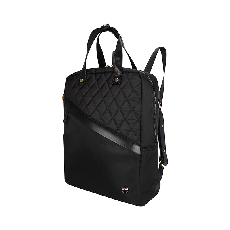 Mochila Lady 2 en 1 Teros Roseann II TE-9050BK para Laptop 14.1" (Repelente al Agua, Negro)