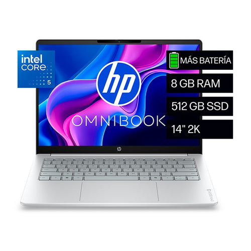 Laptop HP OmniBook 3 14 2K, Core 5 120U 8GB 512GB SSD FreeDOS
