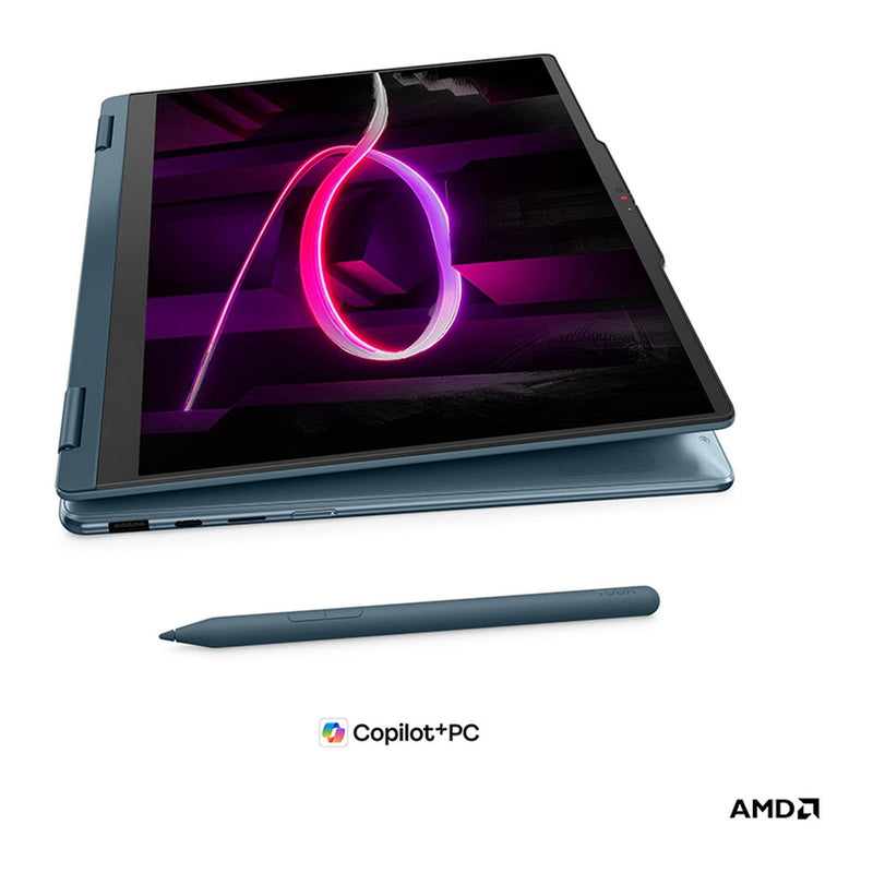 Laptop 2 en 1 Lenovo Yoga 7 14AGP11, Ryzen AI 7 445, 32GB, 512GB SSD, 14" OLED táctil, Windows 11 Home