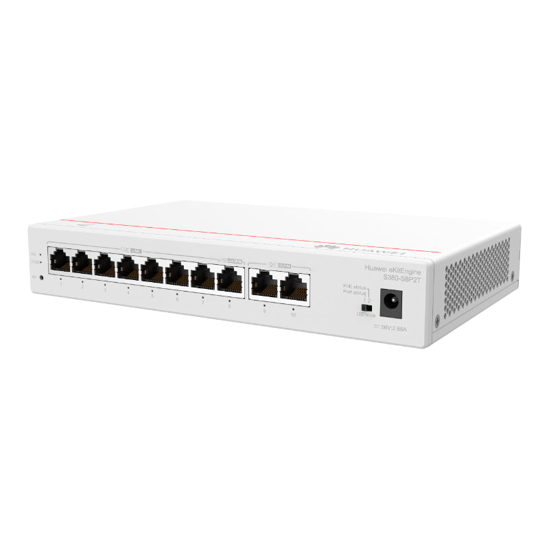 Router / Gateway Multiservicio Huawei eKitEngine S380-S8T2T (8 LAN + 2 WAN Gigabit, Rack 1U)
