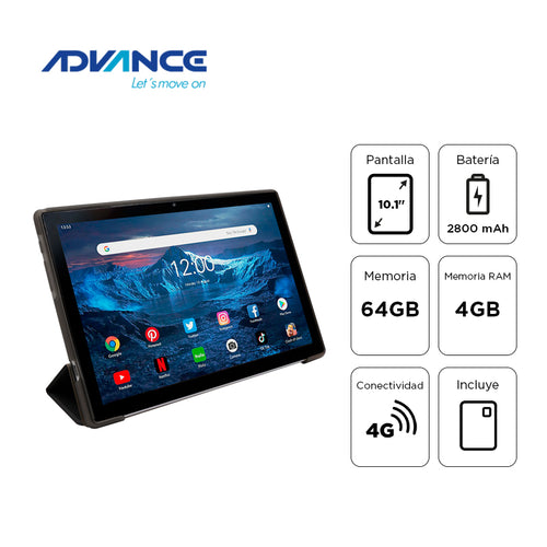 Tablet Advance SmartPad SP5706 10.1" (Android 13, 4G, 4GB/64GB, Gris)