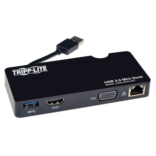 Estación de Conexión Tripp-Lite U342-SHG-001 USB 3.0 (HDMI, VGA, Gigabit Ethernet)