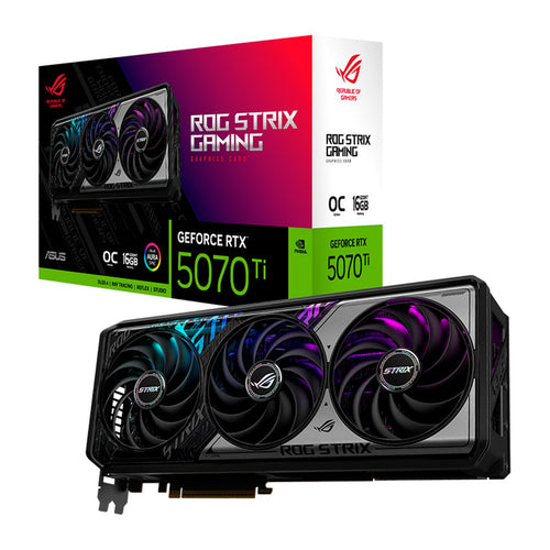 Tarjeta de video ASUS ROG Strix GeForce RTX 5070 Ti 16GB GDDR7 OC, PCIe 5.0