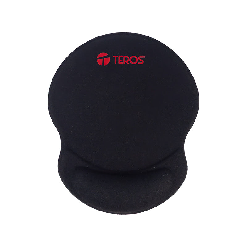 Mousepad Teros TE-3015S con Reposamuñecas de Gel (Negro)