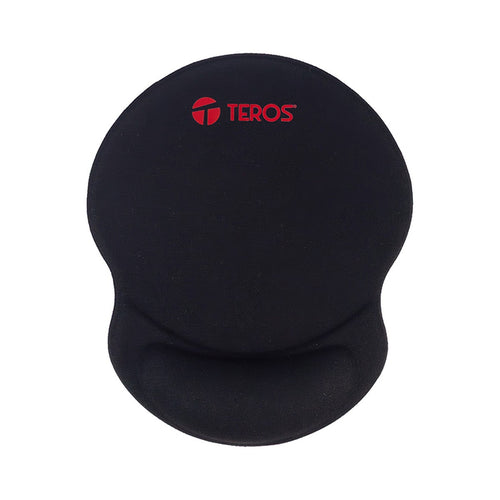 Mousepad Teros TE-3015S con Reposamuñecas de Gel (Negro)