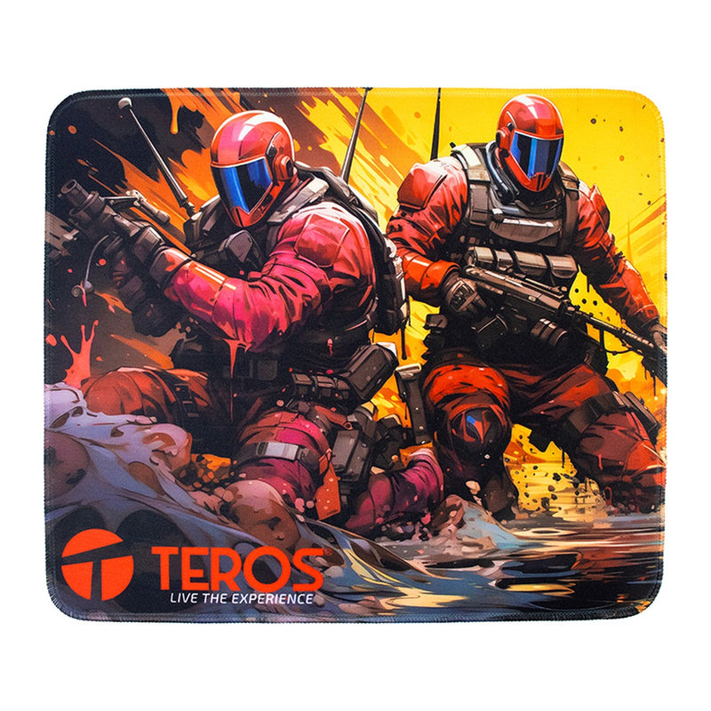 Mousepad Teros TE-3019S con Diseño Impreso (32 x 27 cm)