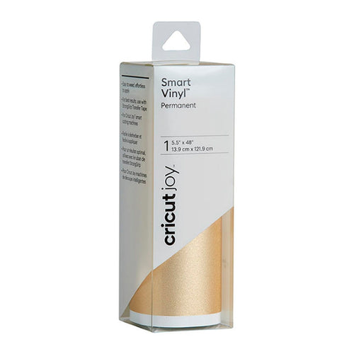 Vinilo Permanente Smart Shimmer Cricut Joy - Dorado (13.9 cm x 1.21 m)