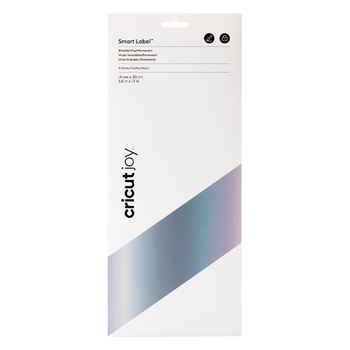 Vinilo Permanente Escribible Smart Label Cricut Joy - Plateado (13.9 x 33 cm)