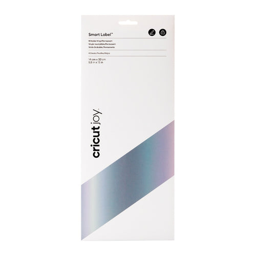 Vinilo Permanente Escribible Smart Label Cricut Joy - Plateado (13.9 x 33 cm)