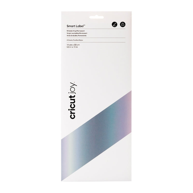 Vinilo Permanente Escribible Smart Label Cricut Joy - Plateado (13.9 x 33 cm)