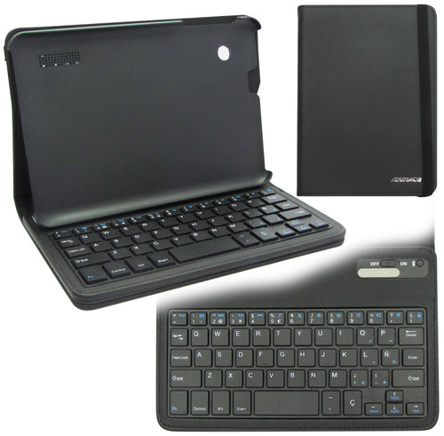 Estuche con Teclado Bluetooth Advance para Tablet SmartPad SP7146 (Negro)