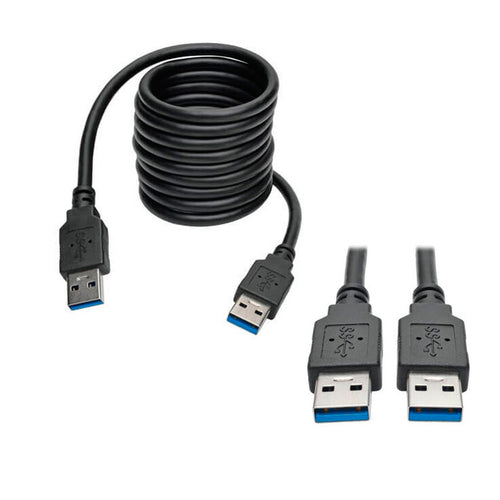 Cable USB 3.0 SuperSpeed Tripp-Lite U320-006-BK (A/A) 1.83m Negro
