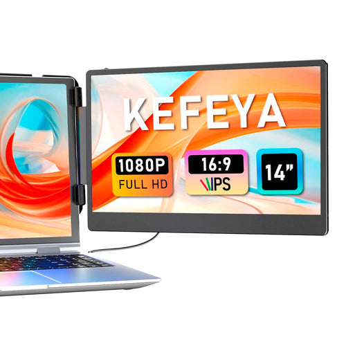 Extensor de Pantalla Portátil KEFEYA S1 14" FHD IPS (para Laptop 13-17", USB-C/HDMI)
