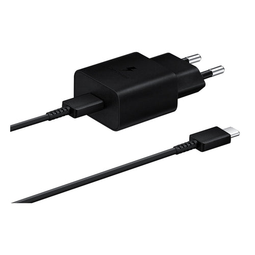 Cargador Samsung 15W USB-C con Cable Tipo-C (EP-T1510XBEGWW) Negro
