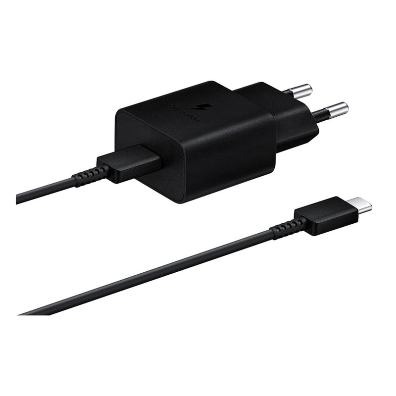 Cargador Samsung 15W USB-C con Cable Tipo-C (EP-T1510XBEGWW) Negro
