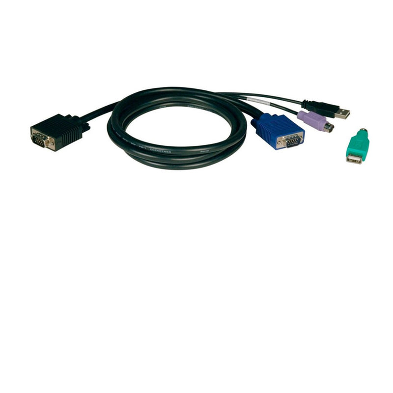 Cable KVM Tripp-Lite P780-006 USB / PS/2 / HD15, 1.83 m (serie B040 y B042)