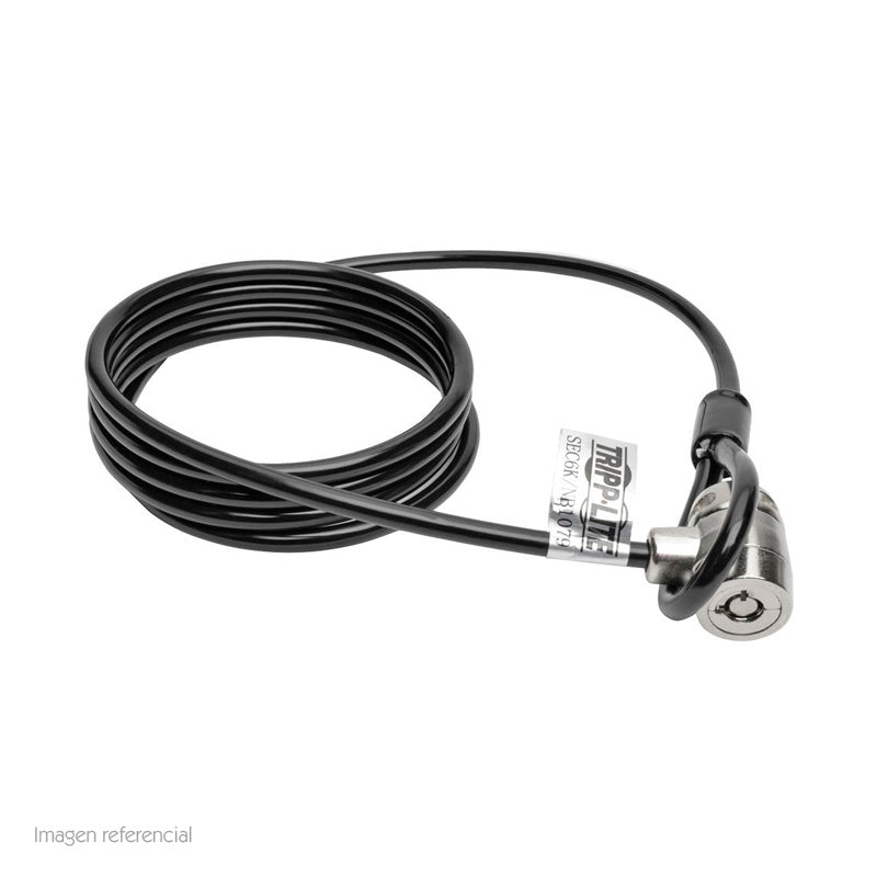 Candado de Seguridad con Llave para Laptop Tripp-Lite SEC6K 1.83m Negro