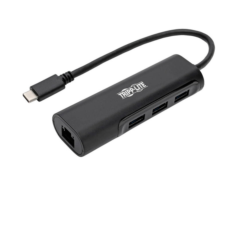 Hub USB-C Tripp-Lite U460-003-3A1GB (3 puertos USB-A, RJ45 Gigabit, 5 Gbps)